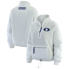 Toronto Maple Leafs WEAR by Erin Andrews Women's Polar Fleece Quarter-Zip Jacket Online
