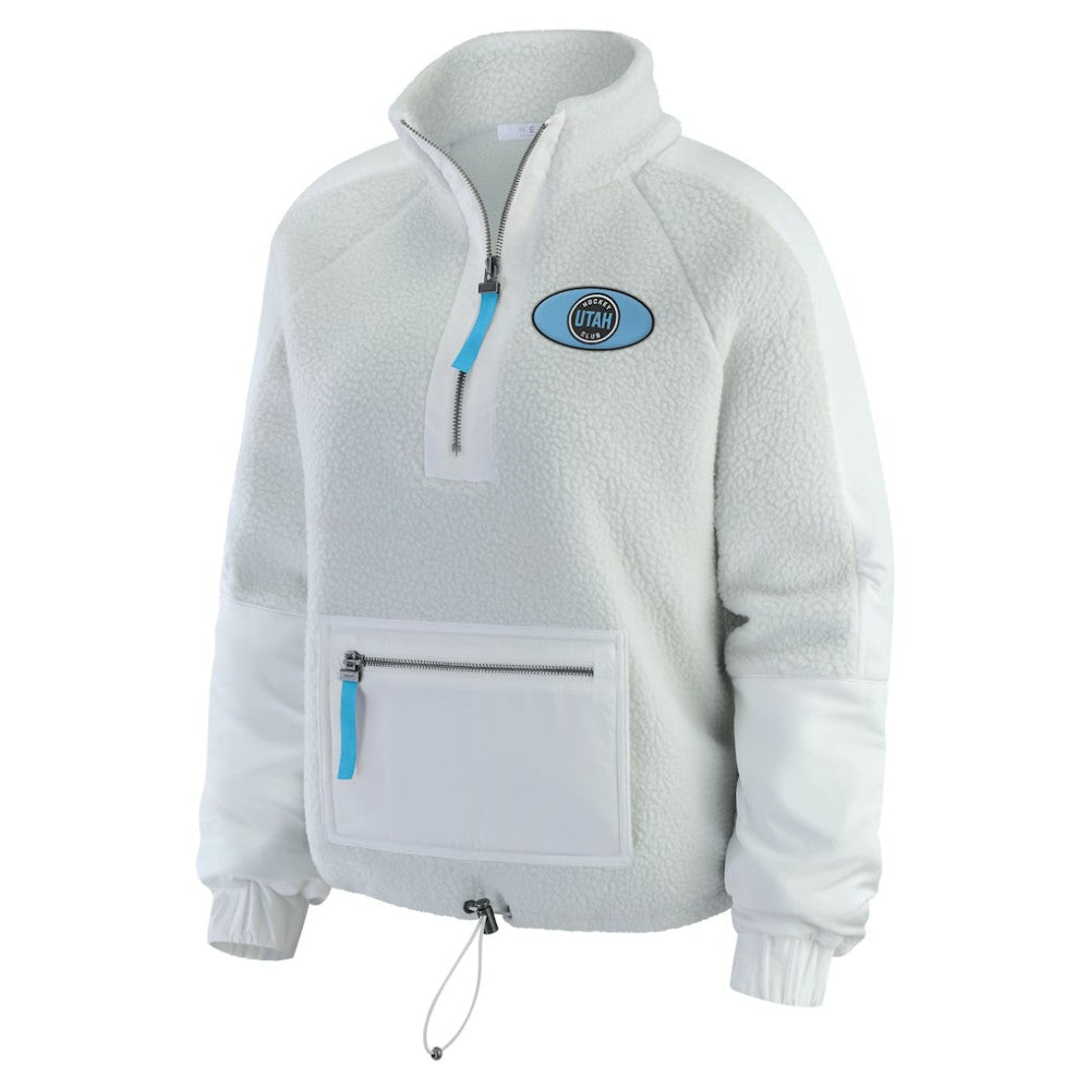 Utah Mammoth WEAR by Erin Andrews Women's Polar Fleece Quarter-Zip Jacket Sale