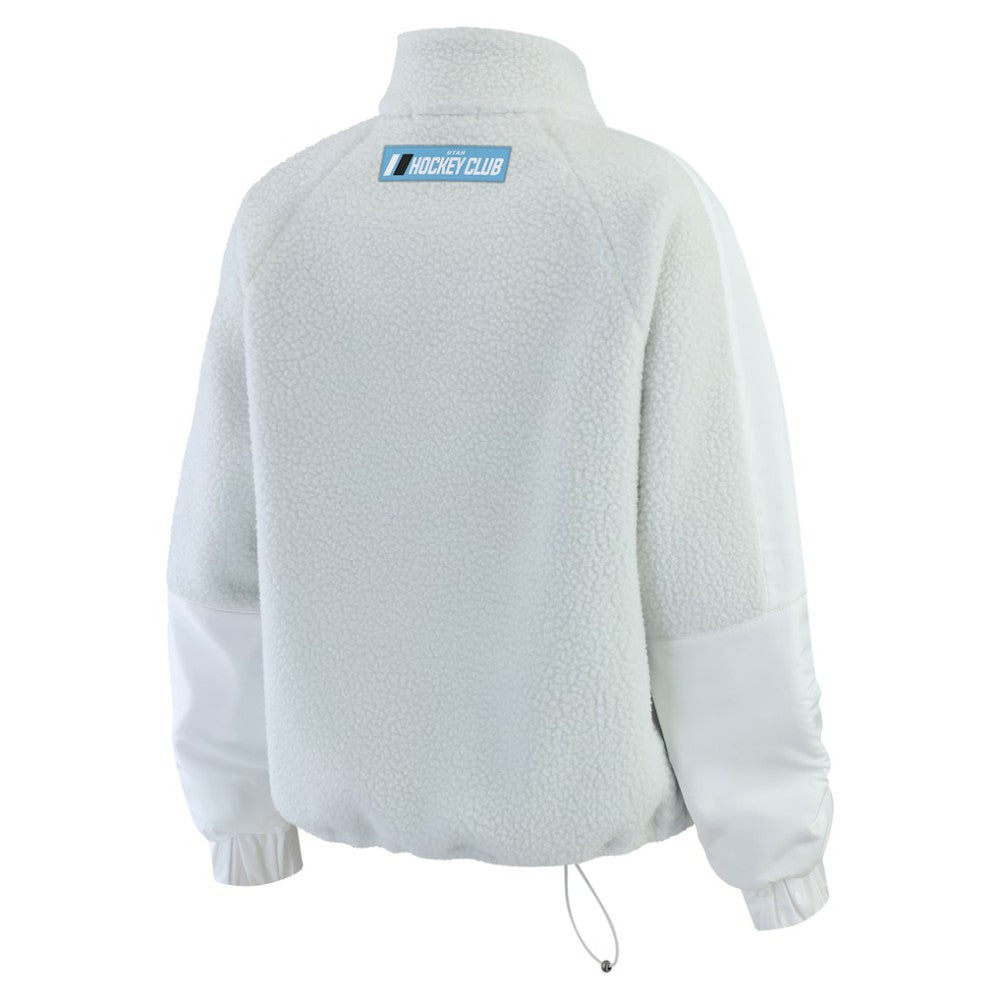 Utah Mammoth WEAR by Erin Andrews Women's Polar Fleece Quarter-Zip Jacket Sale