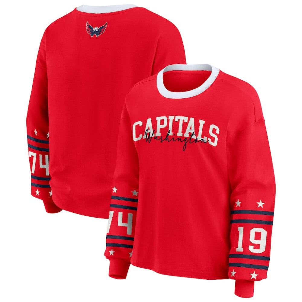 Washington Capitals WEAR by Erin Andrews Women's Long-Sleeve Sport T-Shirt Online