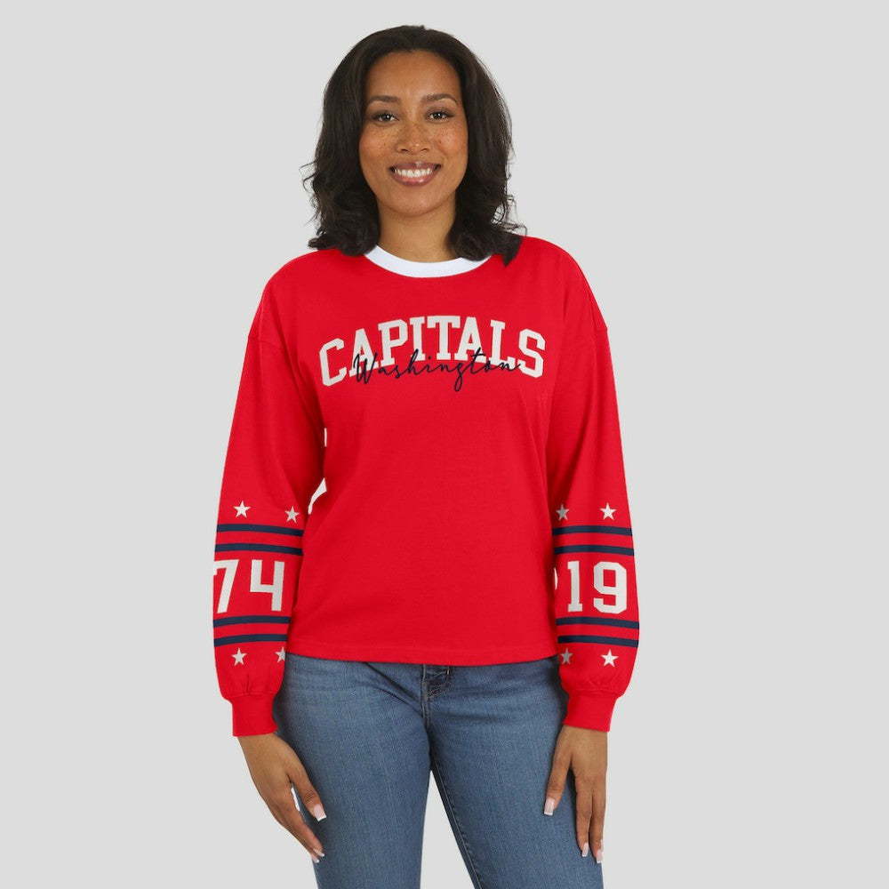 Washington Capitals WEAR by Erin Andrews Women's Long-Sleeve Sport T-Shirt Online
