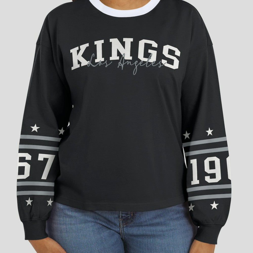 Los Angeles Kings WEAR by Erin Andrews Women's Long-Sleeve Sport T-Shirt Online