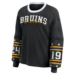 Boston Bruins WEAR by Erin Andrews Women's Long-Sleeve Sport T-Shirt Outlet