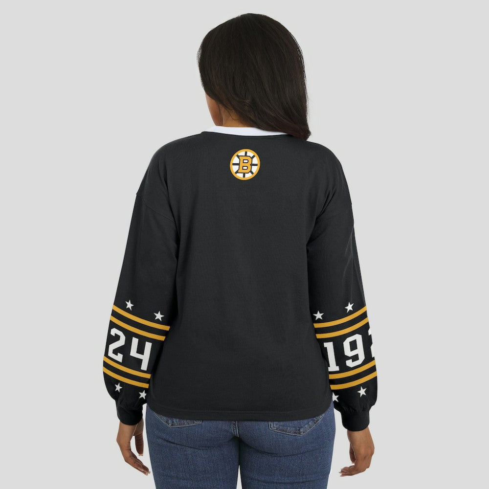 Boston Bruins WEAR by Erin Andrews Women's Long-Sleeve Sport T-Shirt Outlet