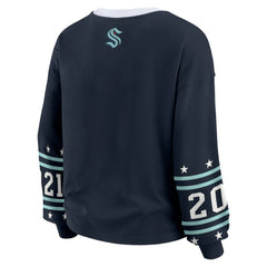 Seattle Kraken WEAR by Erin Andrews Women's Long-Sleeve Sport T-Shirt On Sale