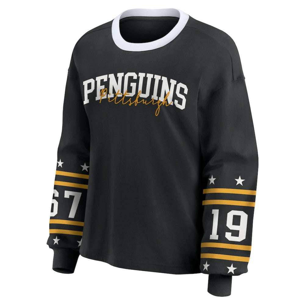 Pittsburgh Penguins WEAR by Erin Andrews Women's Long-Sleeve Sport T-Shirt Online