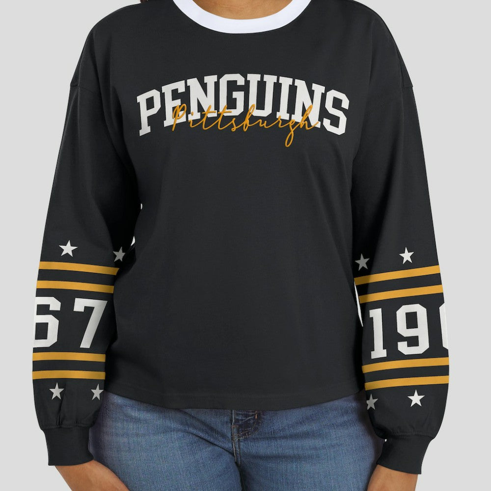 Pittsburgh Penguins WEAR by Erin Andrews Women's Long-Sleeve Sport T-Shirt Online