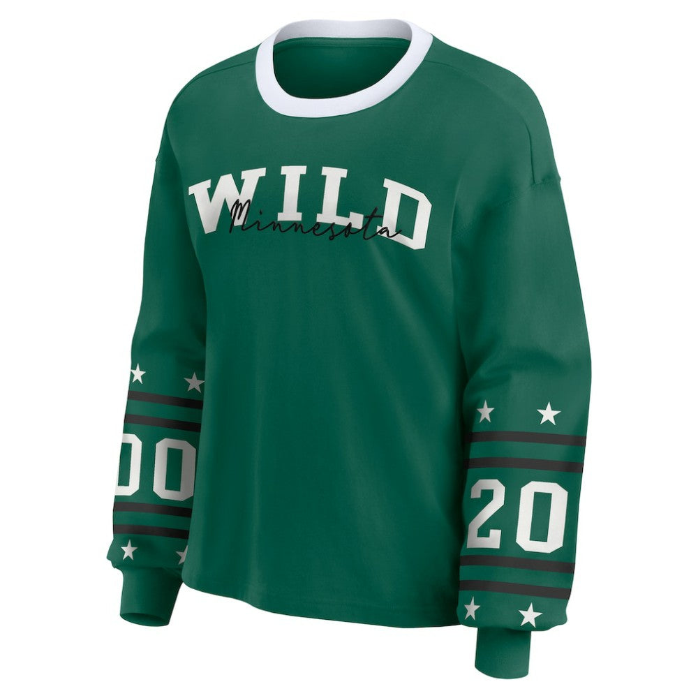 Minnesota Wild WEAR by Erin Andrews Women's Long-Sleeve Sport T-Shirt For Sale