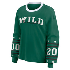 Minnesota Wild WEAR by Erin Andrews Women's Long-Sleeve Sport T-Shirt For Sale