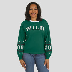 Minnesota Wild WEAR by Erin Andrews Women's Long-Sleeve Sport T-Shirt For Sale