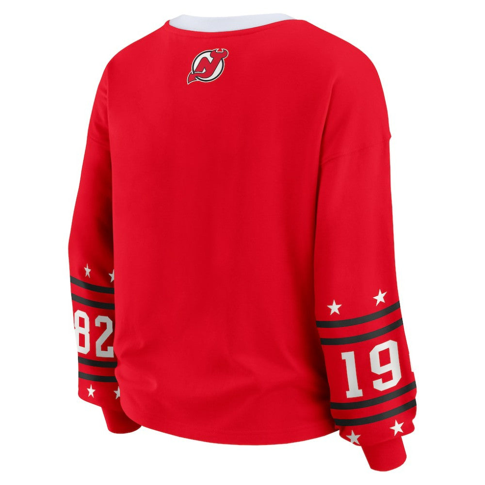 New Jersey Devils WEAR by Erin Andrews Women's Long-Sleeve Sport T-Shirt Online