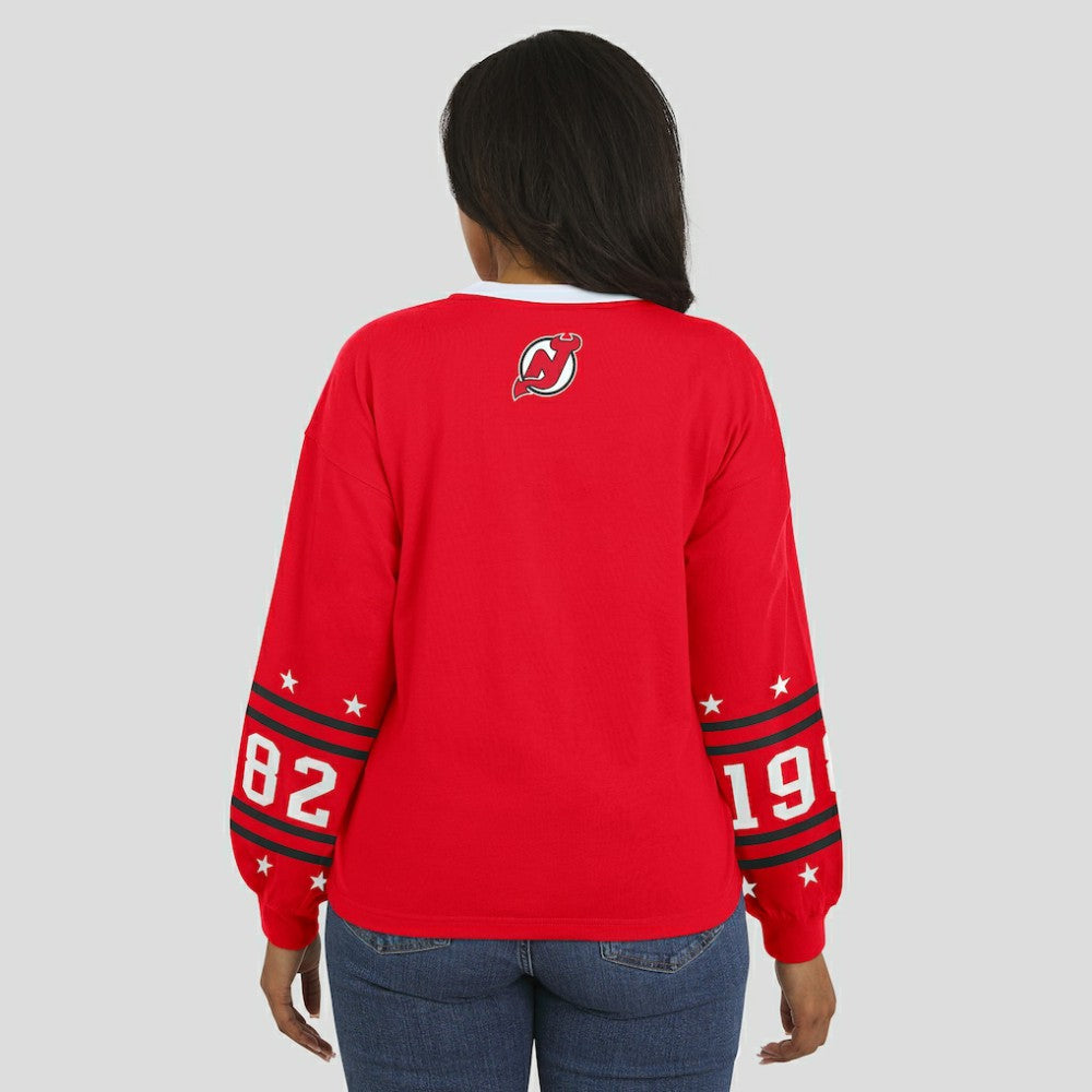New Jersey Devils WEAR by Erin Andrews Women's Long-Sleeve Sport T-Shirt Online