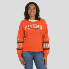 Philadelphia Flyers WEAR by Erin Andrews Women's Long-Sleeve Sport T-Shirt On Sale