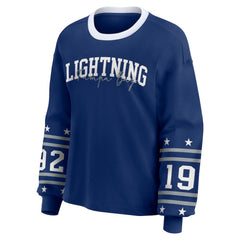 Tampa Bay Lightning WEAR by Erin Andrews Women's Long-Sleeve Sport T-Shirt On Sale