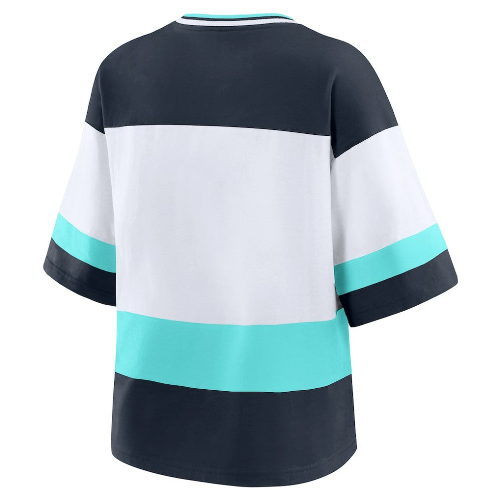 Seattle Kraken WEAR by Erin Andrews Women's Jersey Style Tee Outlet