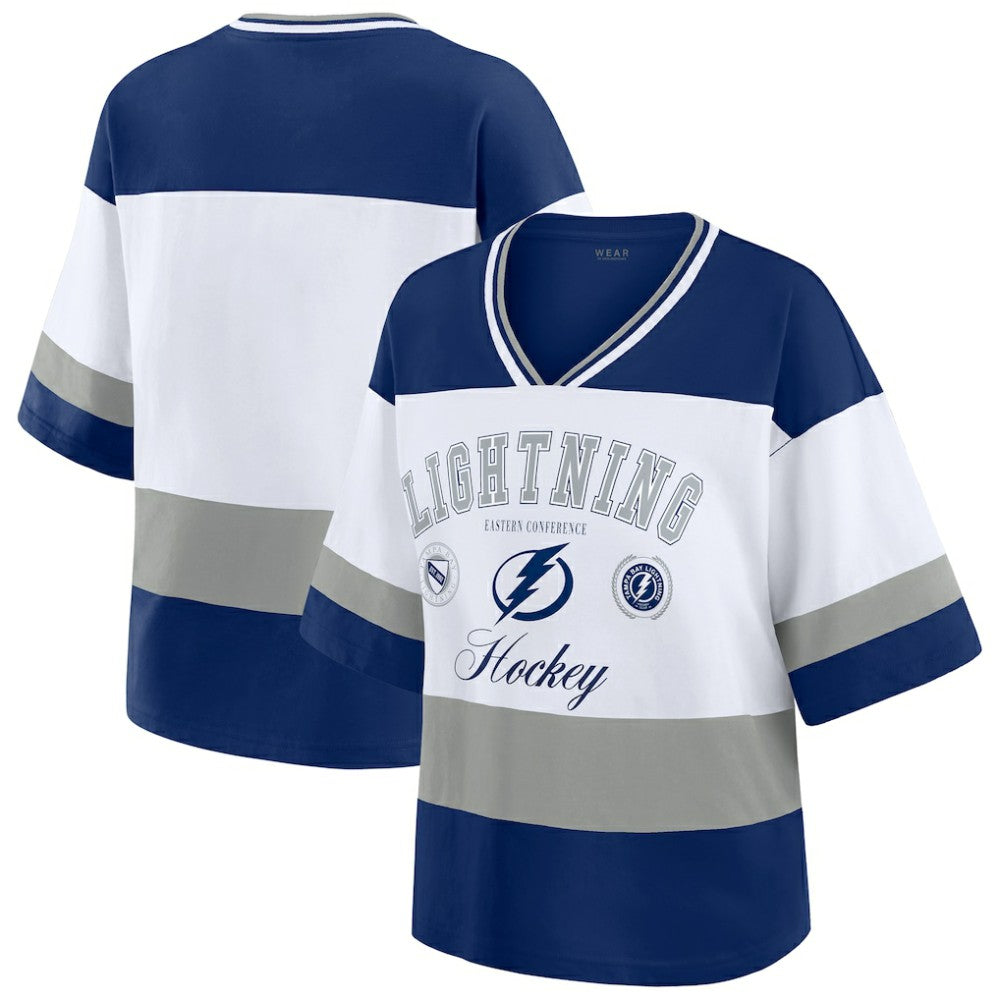 Tampa Bay Lightning WEAR by Erin Andrews Women's Jersey Style Tee For Sale