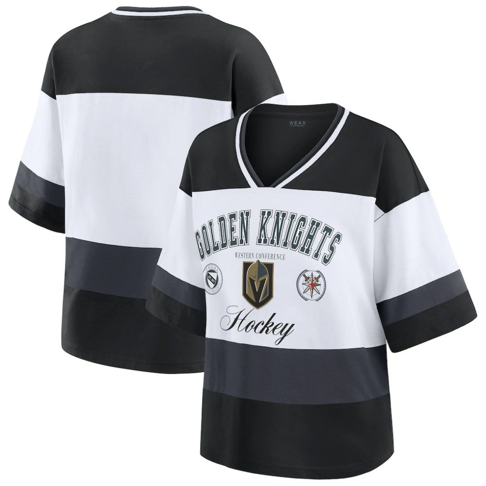 Vegas Golden Knights WEAR by Erin Andrews Women's Jersey Style Tee For Sale