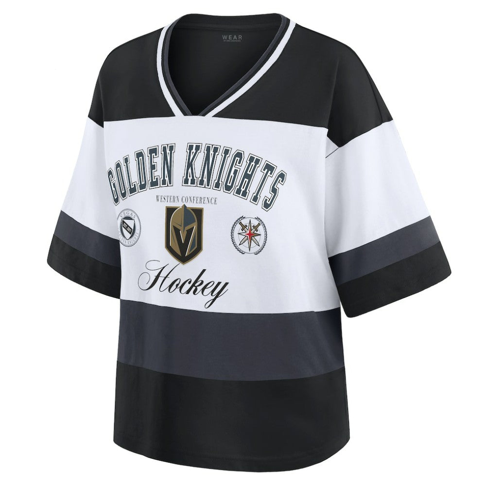Vegas Golden Knights WEAR by Erin Andrews Women's Jersey Style Tee For Sale