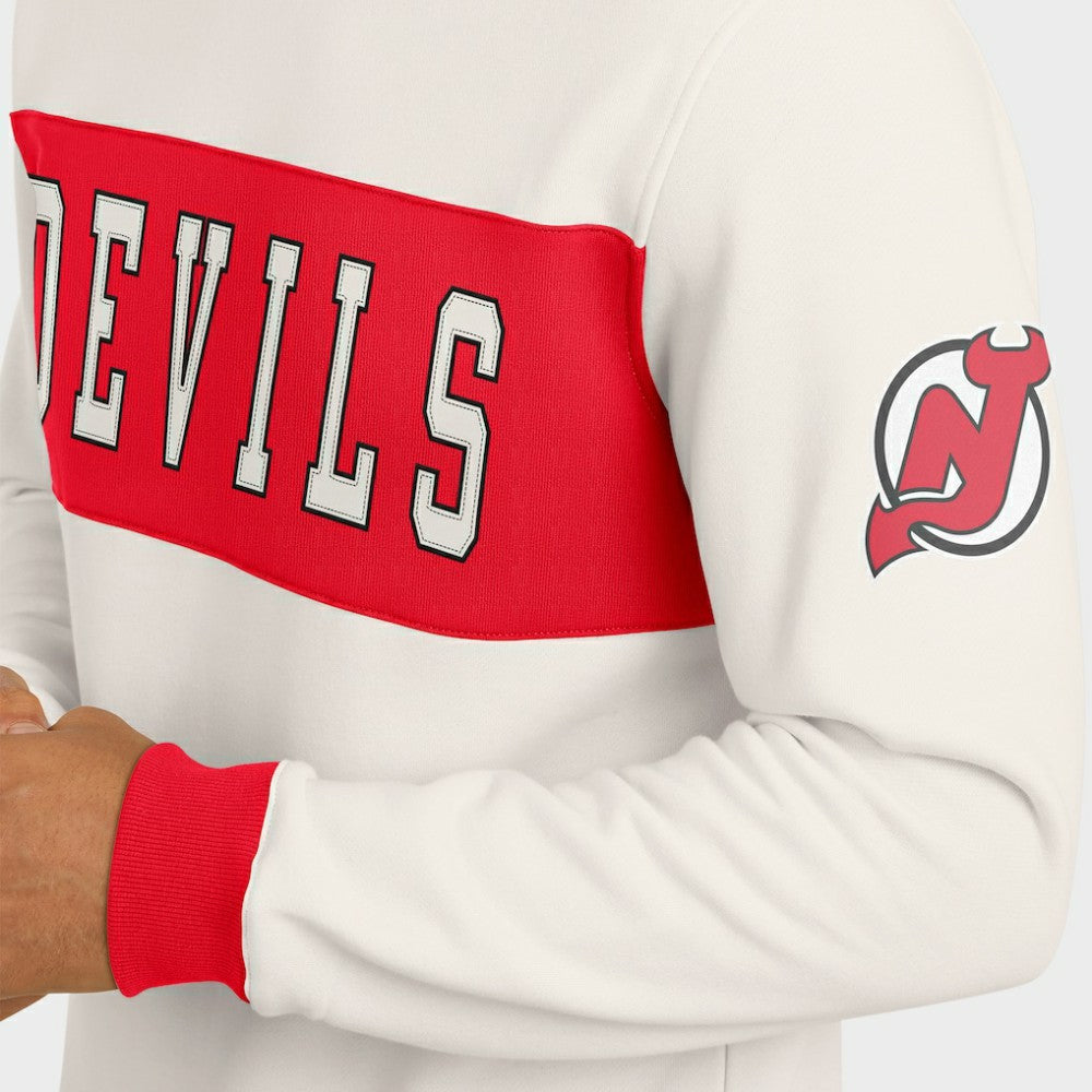 New Jersey Devils Darius Rucker Collection by Fanatics Colorblock Pullover Sweatshirt Sale