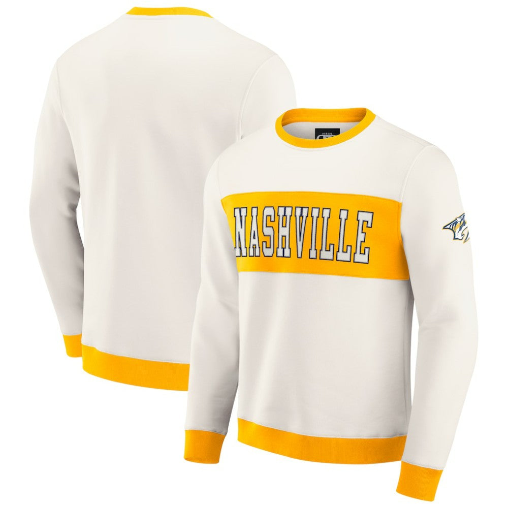 Nashville Predators Darius Rucker Collection by Fanatics Colorblock Pullover Sweatshirt For Sale