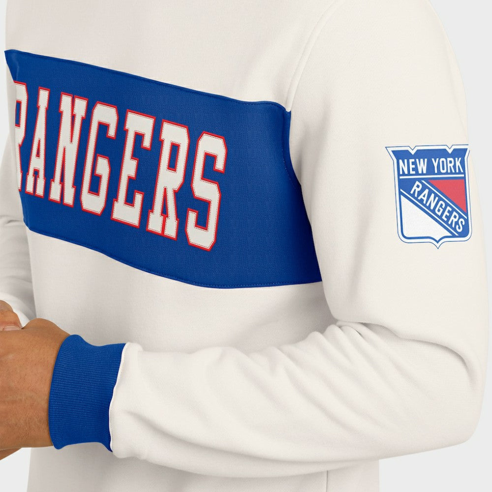 New York Rangers Darius Rucker Collection by Fanatics Colorblock Pullover Sweatshirt Outlet