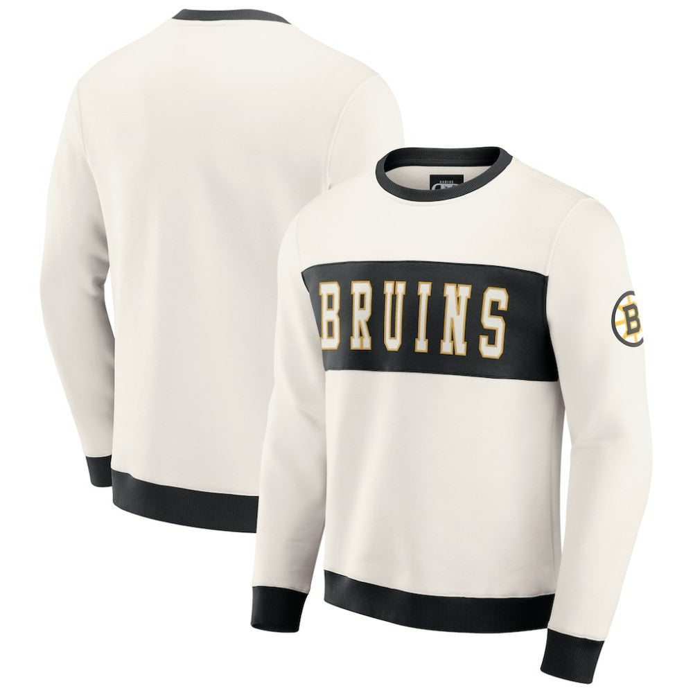 Boston Bruins Darius Rucker Collection by Fanatics Colorblock Pullover Sweatshirt For Sale