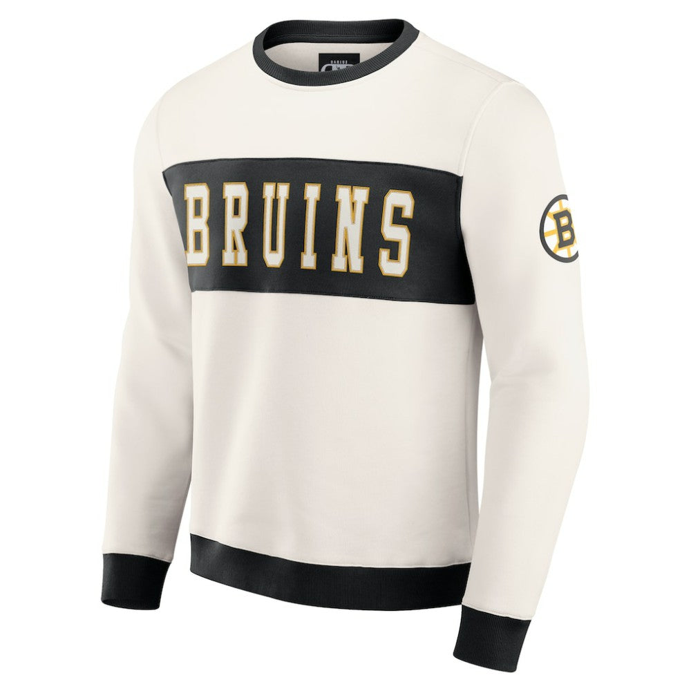 Boston Bruins Darius Rucker Collection by Fanatics Colorblock Pullover Sweatshirt For Sale