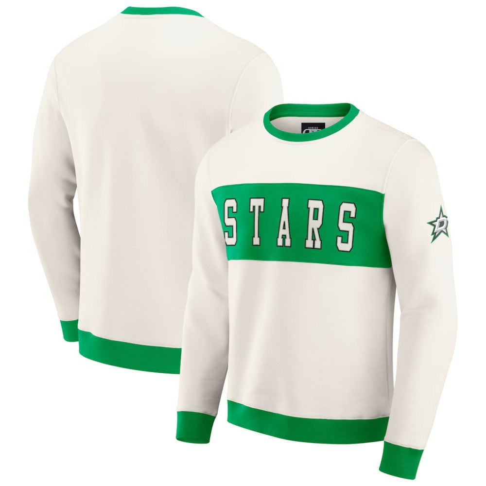Dallas Stars Darius Rucker Collection by Fanatics Colorblock Pullover Sweatshirt On Sale