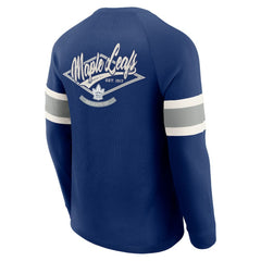 Toronto Maple Leafs Darius Rucker Collection by Fanatics Waffle-Knit Raglan Long Sleeve Henley T-Shirt Discount