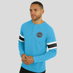 Utah Hockey Club Darius Rucker Collection by Fanatics Waffle-Knit Raglan Long Sleeve Henley T-Shirt For Sale