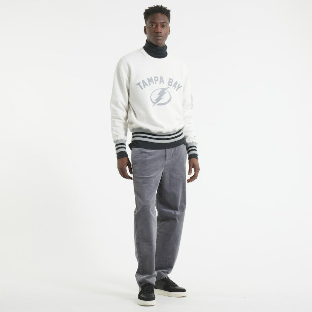 Tampa Bay Lightning Todd Snyder by Fanatics Relaxed Canadian Fleece Crew On Sale