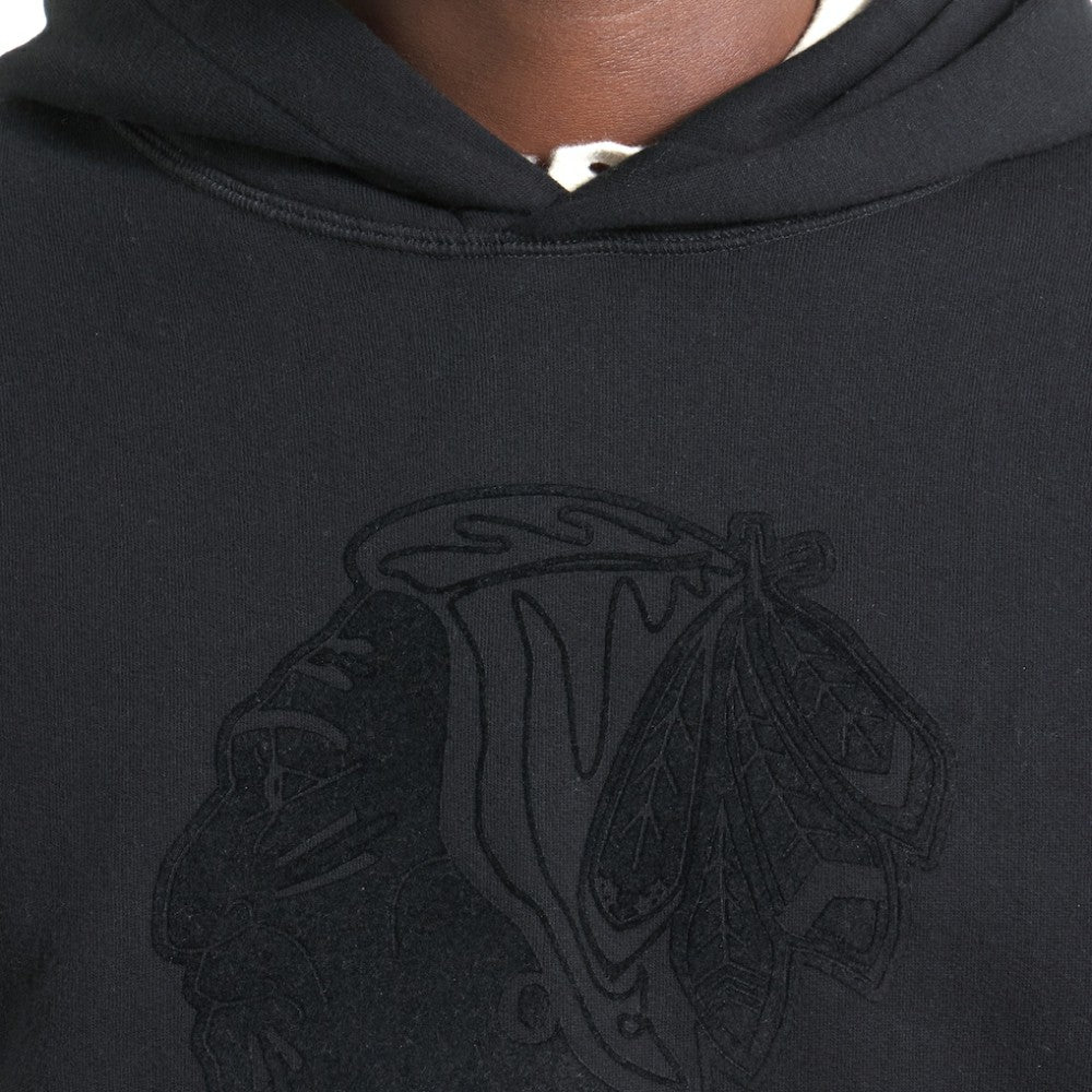 Chicago Blackhawks Todd Snyder by Fanatics Relaxed Canadian Fleece Hoodie Sale