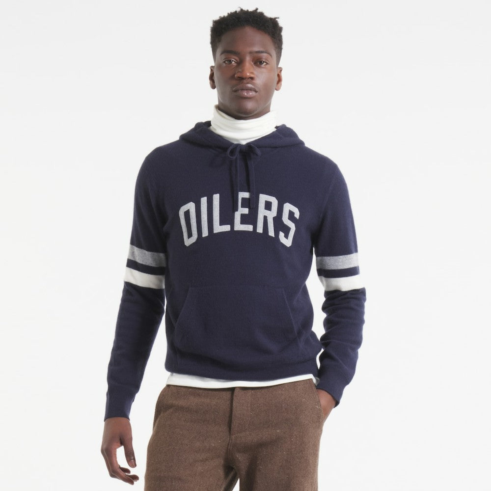 Edmonton Oilers Todd Snyder by Fanatics Cashmere Hooded Sweater Online