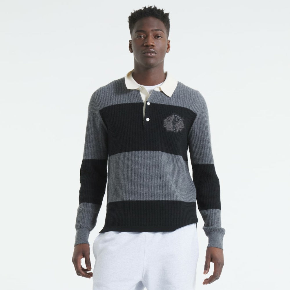 Chicago Blackhawks Todd Snyder by Fanatics Cashmere Rugby Sweater Outlet