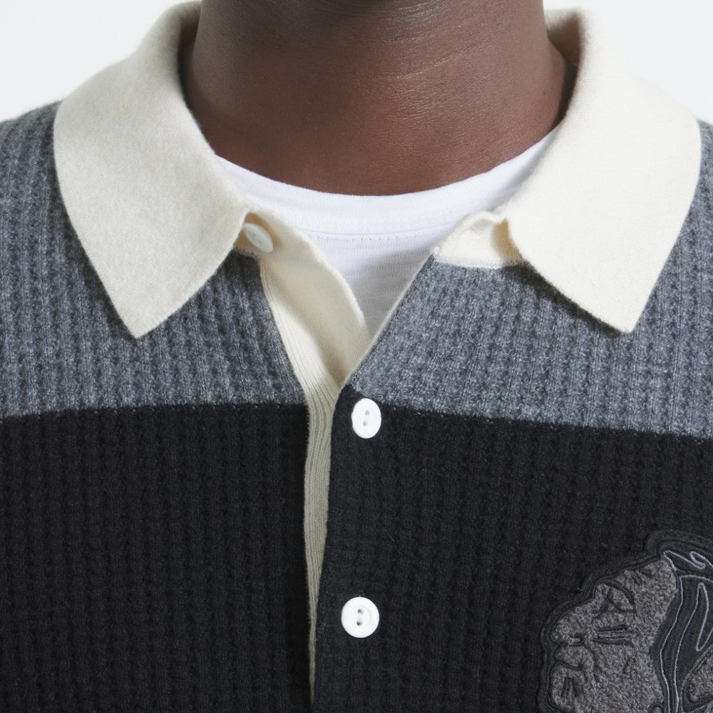 Chicago Blackhawks Todd Snyder by Fanatics Cashmere Rugby Sweater Outlet