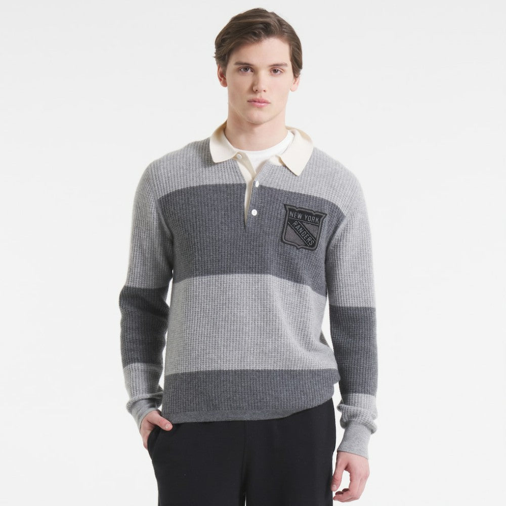 New York Rangers Todd Snyder by Fanatics Cashmere Rugby Sweater Sale