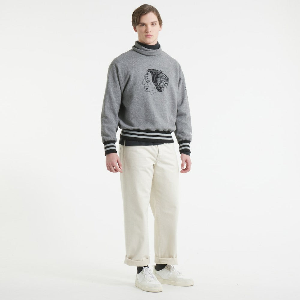 Chicago Blackhawks Todd Snyder by Fanatics Relaxed Canadian Fleece Turtleneck Online