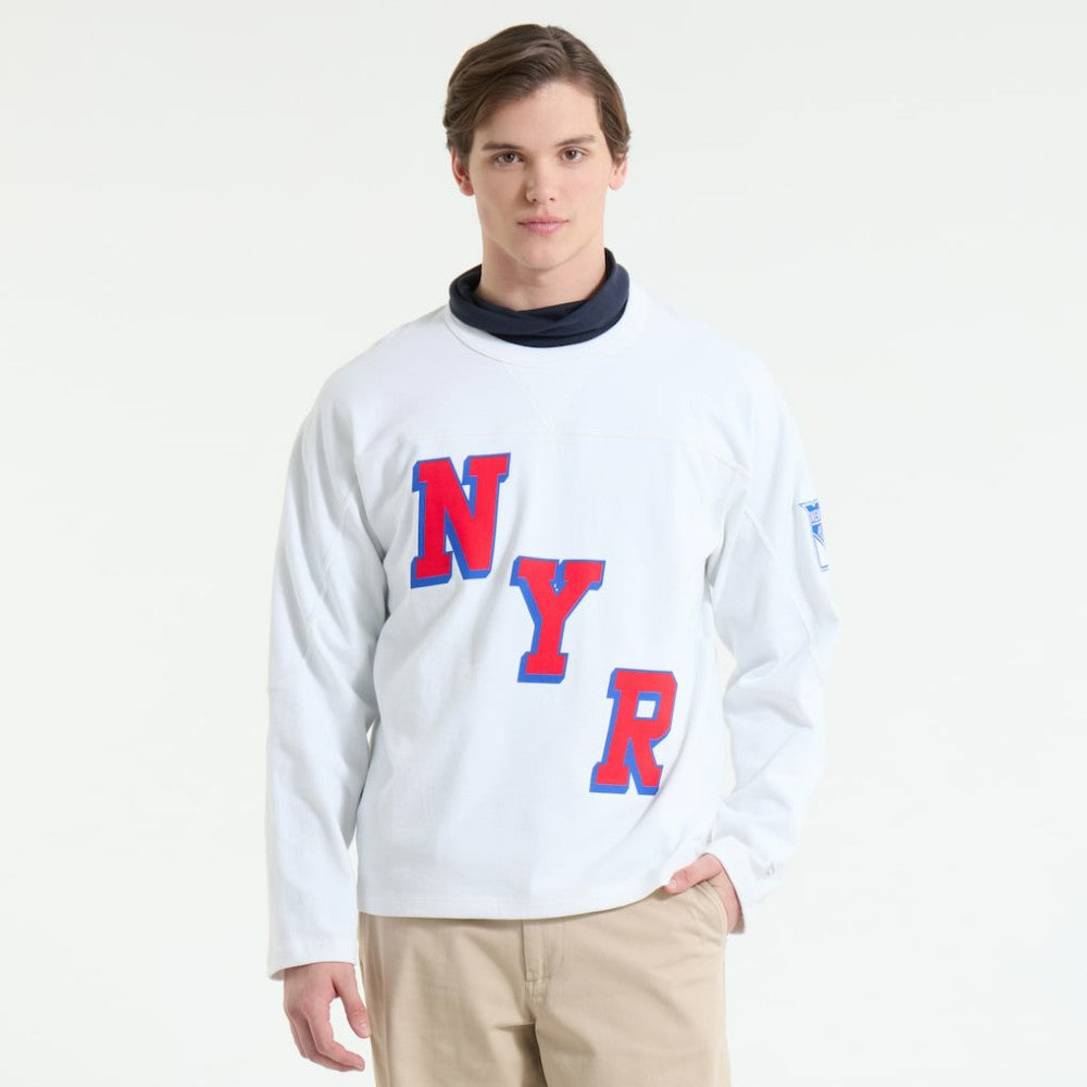 New York Rangers Todd Snyder by Fanatics Heavyweight Football Jersey Discount