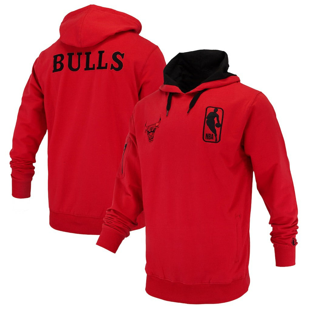 Chicago Bulls FISLL Unisex Logoman Shadow Collection Pullover Hoodie Discount