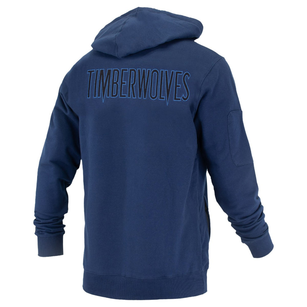 Minnesota Timberwolves FISLL Unisex Logoman Shadow Collection Pullover Hoodie For Sale