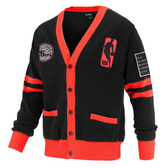 Philadelphia 76ers FISLL Unisex Logoman Shadow Collection Full-Button Cardigan Sweater Online