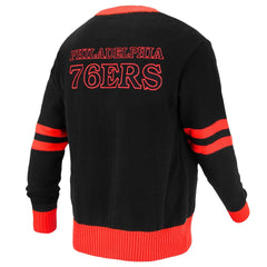 Philadelphia 76ers FISLL Unisex Logoman Shadow Collection Full-Button Cardigan Sweater Online