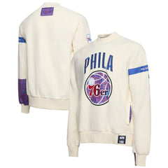 Philadelphia 76ers NBA x Two Hype Culture & Hoops Collection Premium Pullover Sweatshirt - Cream cheap Online