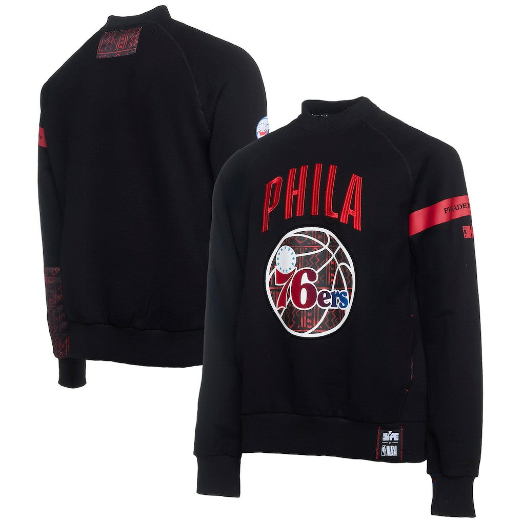 Philadelphia 76ers NBA x Two Hype Culture & Hoops Collection Premium Pullover Sweatshirt - Black discount For Sale