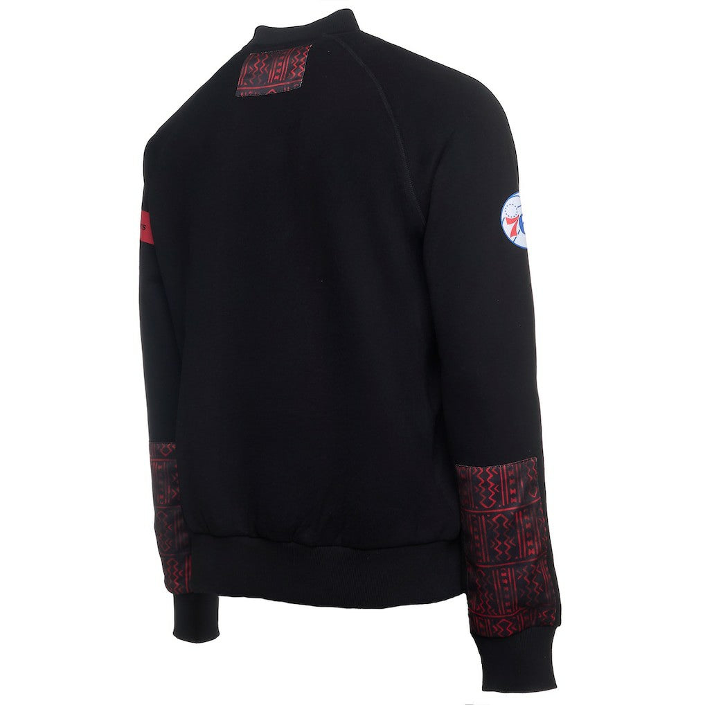 Philadelphia 76ers NBA x Two Hype Culture & Hoops Collection Premium Pullover Sweatshirt - Black discount For Sale