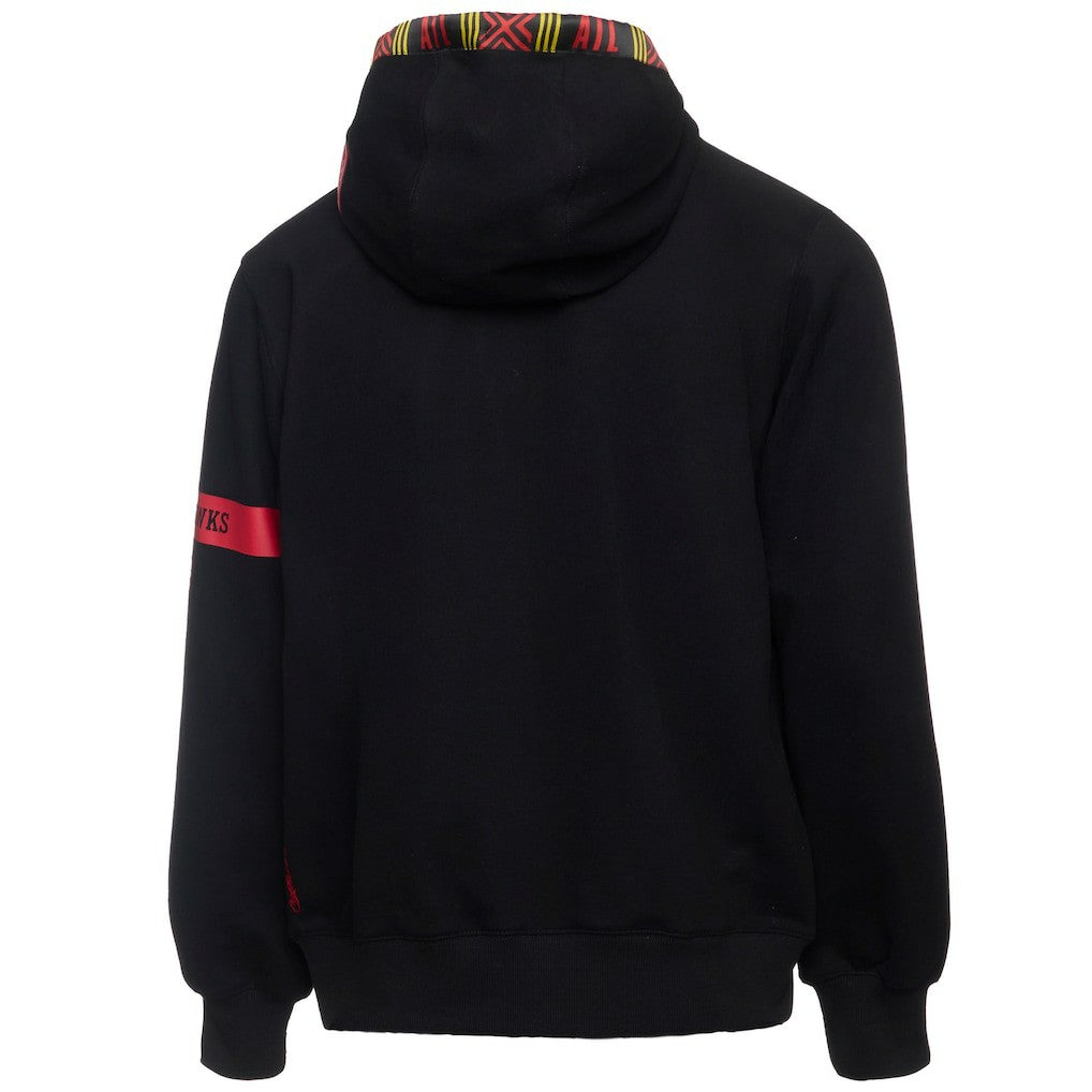 Atlanta Hawks NBA x Two Hype Culture & Hoops Collection Premium Pullover Hoodie - Black shop New