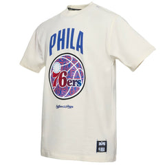 Philadelphia 76ers NBA x Two Hype Culture & Hoops Collection Premium T-Shirt - Cream online Online