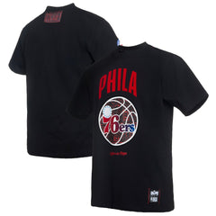 Philadelphia 76ers NBA x Two Hype Culture & Hoops Collection Premium T-Shirt - Black shop Discount