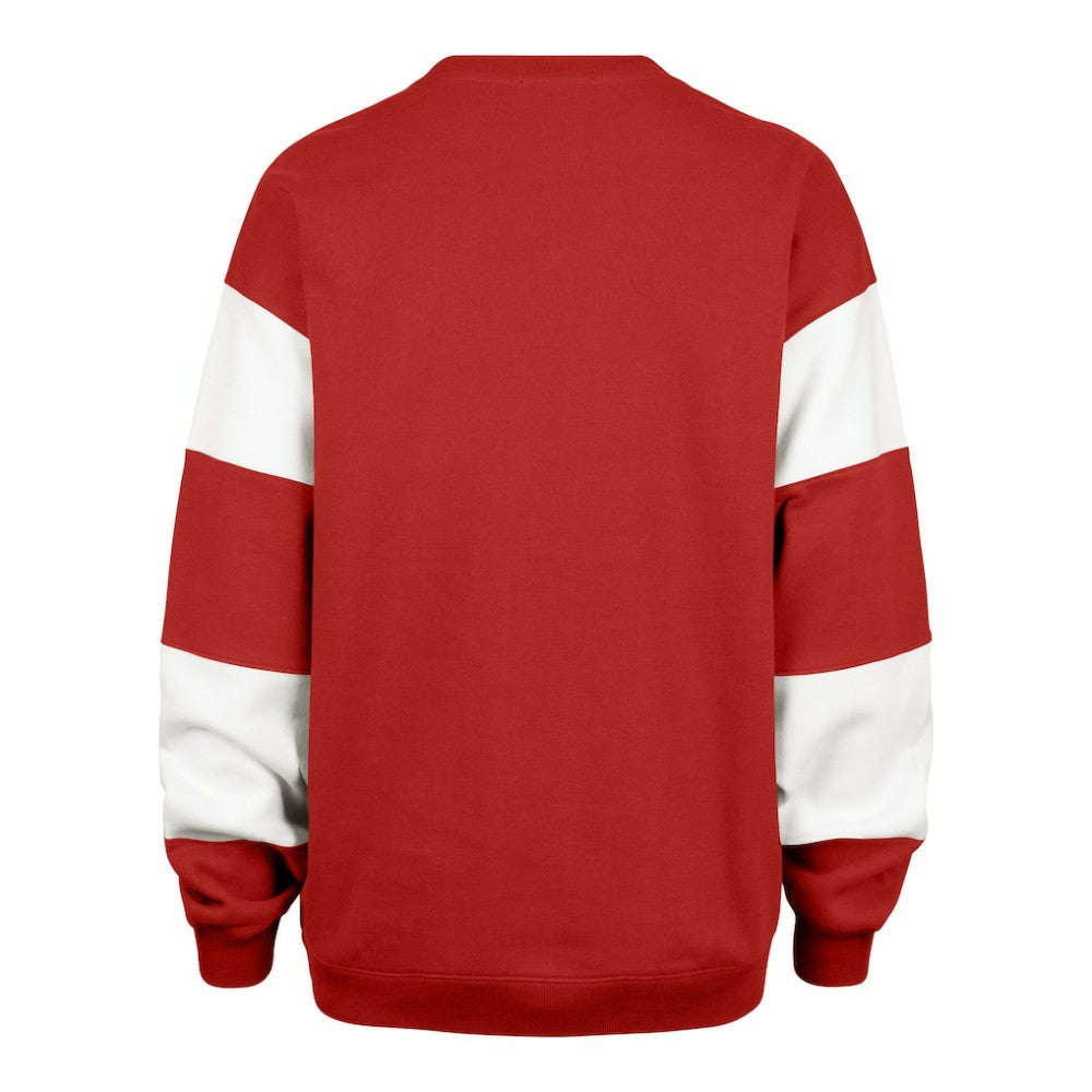 New Jersey Devils '47 Women's Eephus Barred Pullover Sweatshirt For Sale