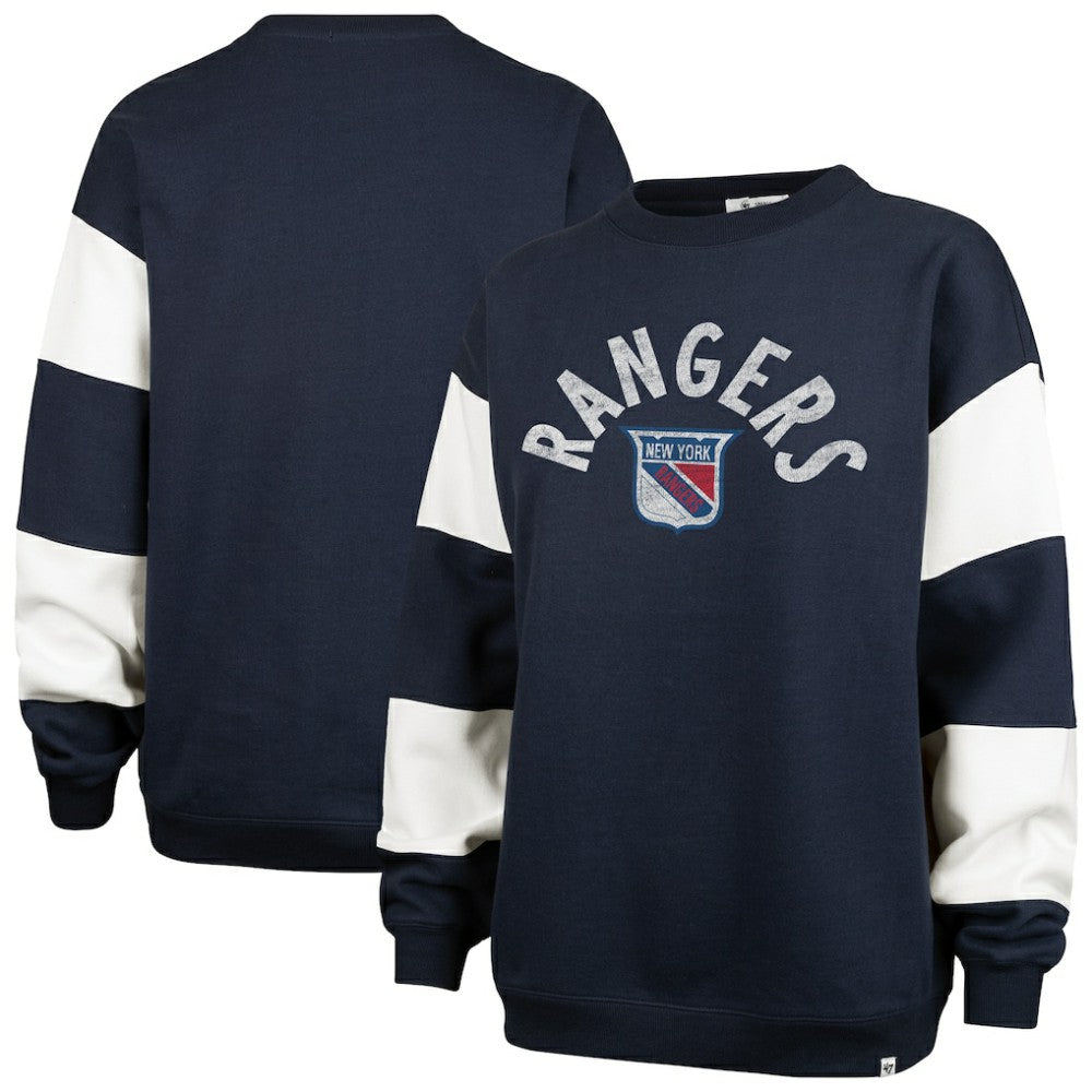 New York Rangers '47 Women's Eephus Barred Pullover Sweatshirt On Sale
